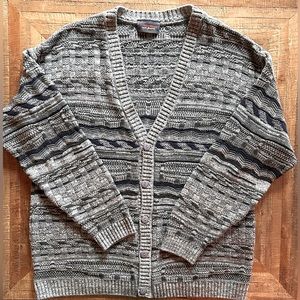 Porto Bello Grandpa Cardigan Sweater. Size XL